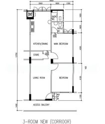 Blk 535 Jurong West Street 52 (Jurong West), HDB 3 Rooms #540429031